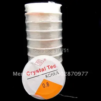 

10rollsx10m Translucent Stretch Elastic Beading Cord/string/thread 0.8mm(w00002) AA