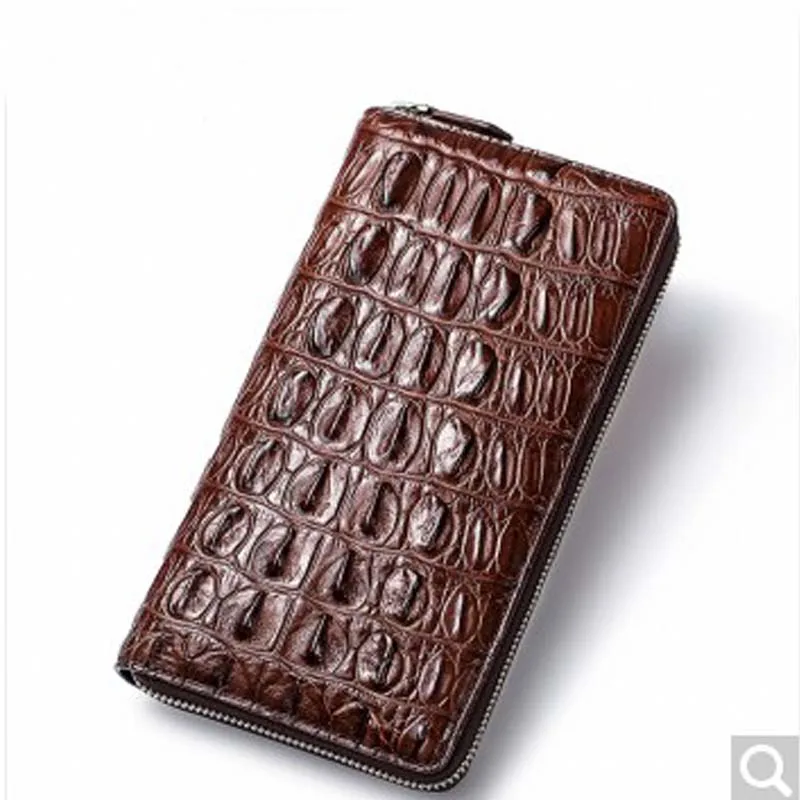 

Gusheng new crocodile leather men wallet male large leather crocodile men clutch bag business man hand bag multi-card bag tide