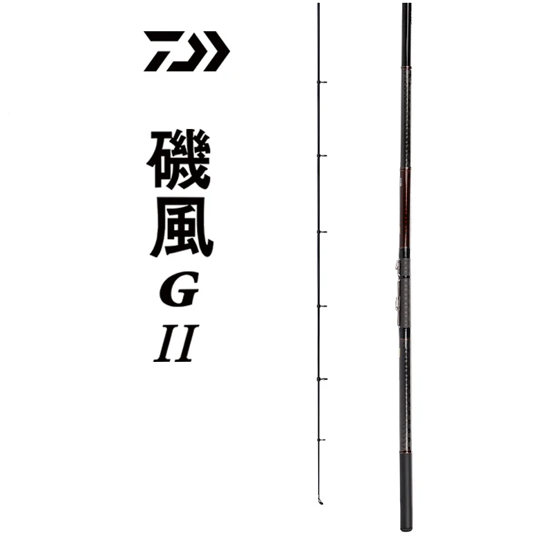 Оригинальная Удочка daiwa ISO 4,5 м/5,3 м, полностью углеродная Удочка fuji, удочка для морской рыбалки, телескопическая удочка