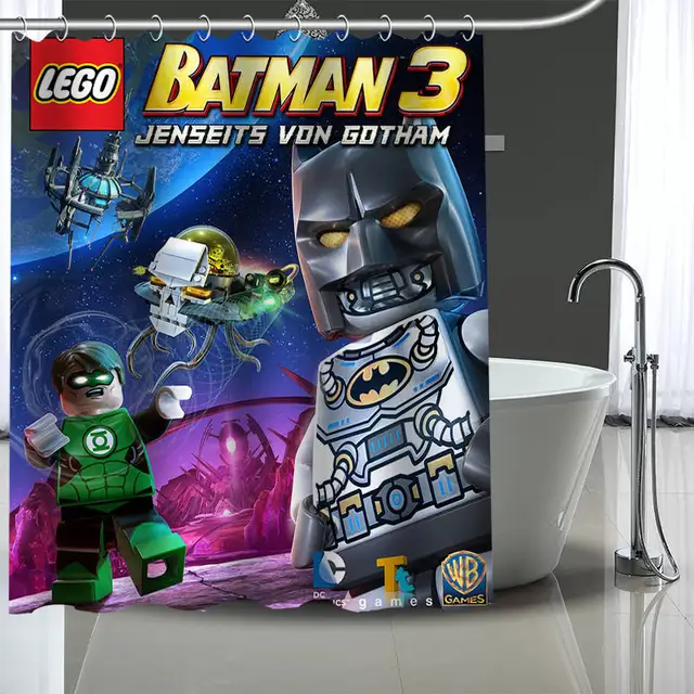 Custom lego Shower Curtain Modern Fabric Bath Curtains Home Decor