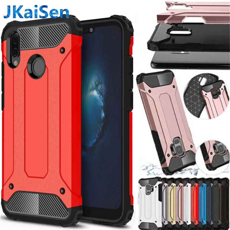 

Hybrid Armor Case For Huawei P20 Mate 20 Lite Pro P10 Honor 10 8X 9 Nova 3 3i P Smart Plus Y7 Y6 2018 Y9 2019 Prime Play P30 Pro