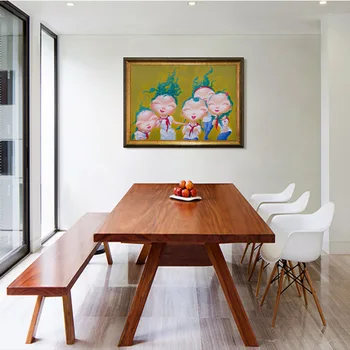 

No Framed Jiang Wen Tao Schoolmates Printed painting Oil Painting By Numbers Home Decor Wall Art Picture For Living Room