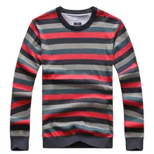 CLOTHES Autumn Thin Striped Knitted Sweater Pullover Brand-Clothing Men's Cotton O-Neck Sweater Men Casual Fashion Outlet New