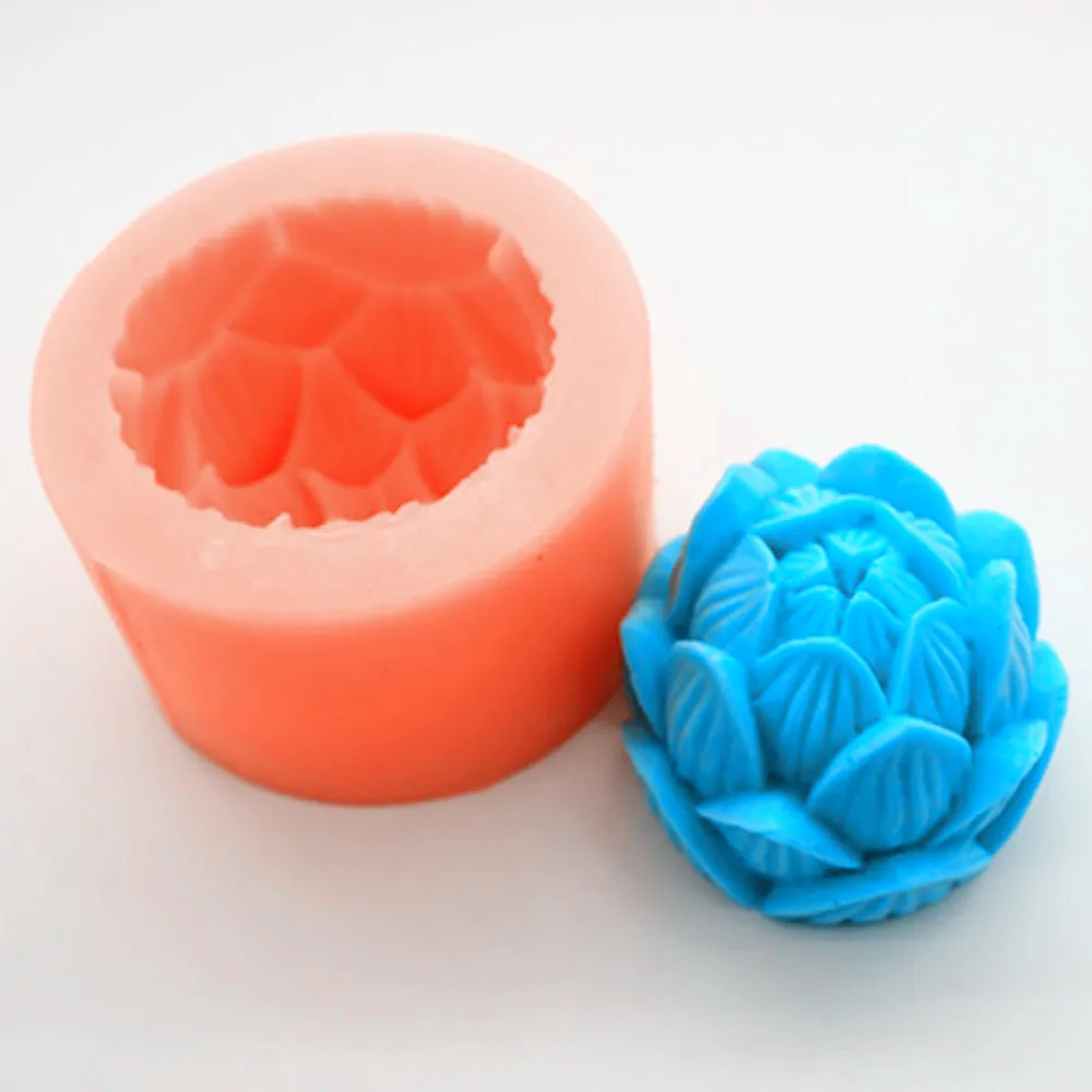 Greatmold 3d Lotus Silicone Candle Molds Soap Mold Silicone Mold For