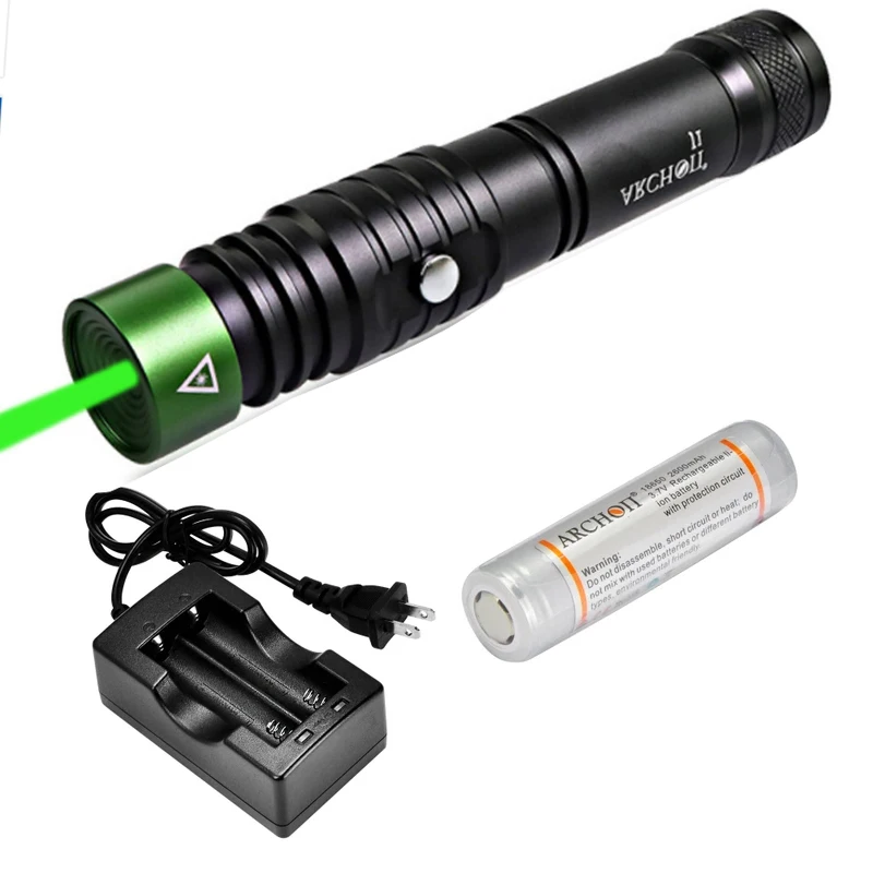 ARCHON J1 100m Diving Laser Pointer Green Laser Pointers Torch Powerful