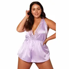 Женские Сексуальное белье, комбинация твердые Глубокий V средства ухода за кожей шеи комбинезон нижнее бельё для девочек рубашки пикантные летние шифоновое платье