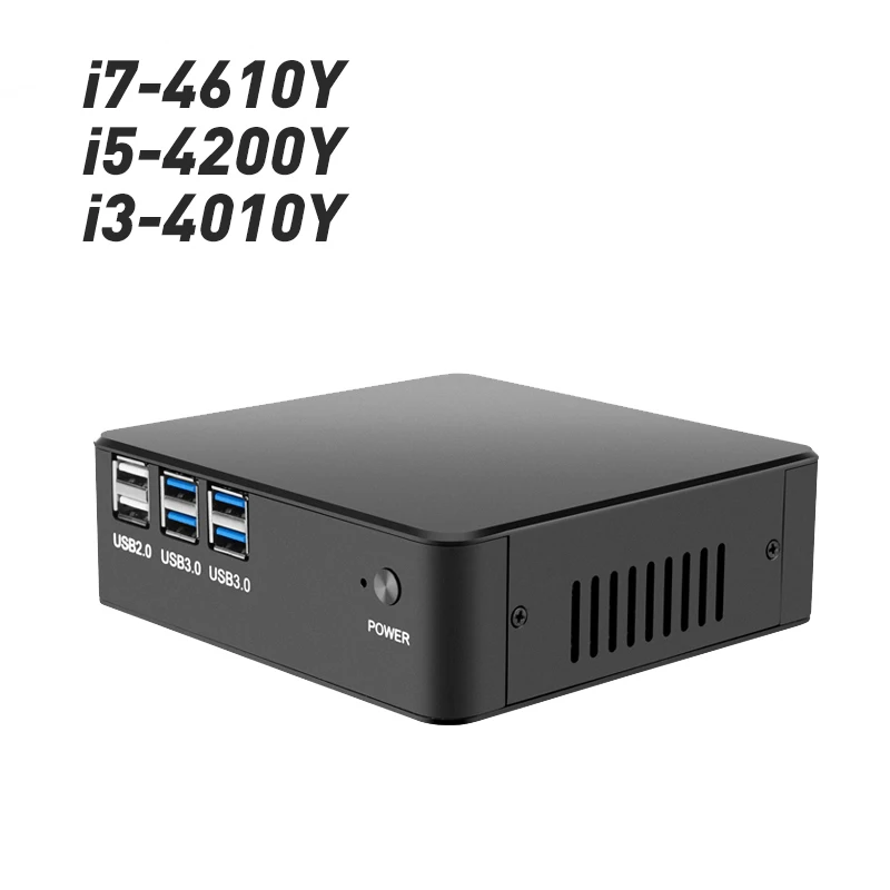 

Mini PC Intel Core i7 4610Y i5 4210Y i3 4010Y Windows 10 Dual Core Office Computer HDMI VGA Dual Display 300M WiFi Desktop PC