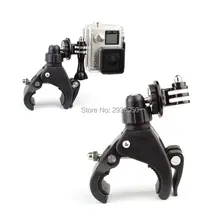 Giro de 360 Graus Da Bicicleta Da Motocicleta Guiador Tripe Montar Titular Handle para gopro hero 4 3 + 3 2 sj4000 xiaomi yi cam
