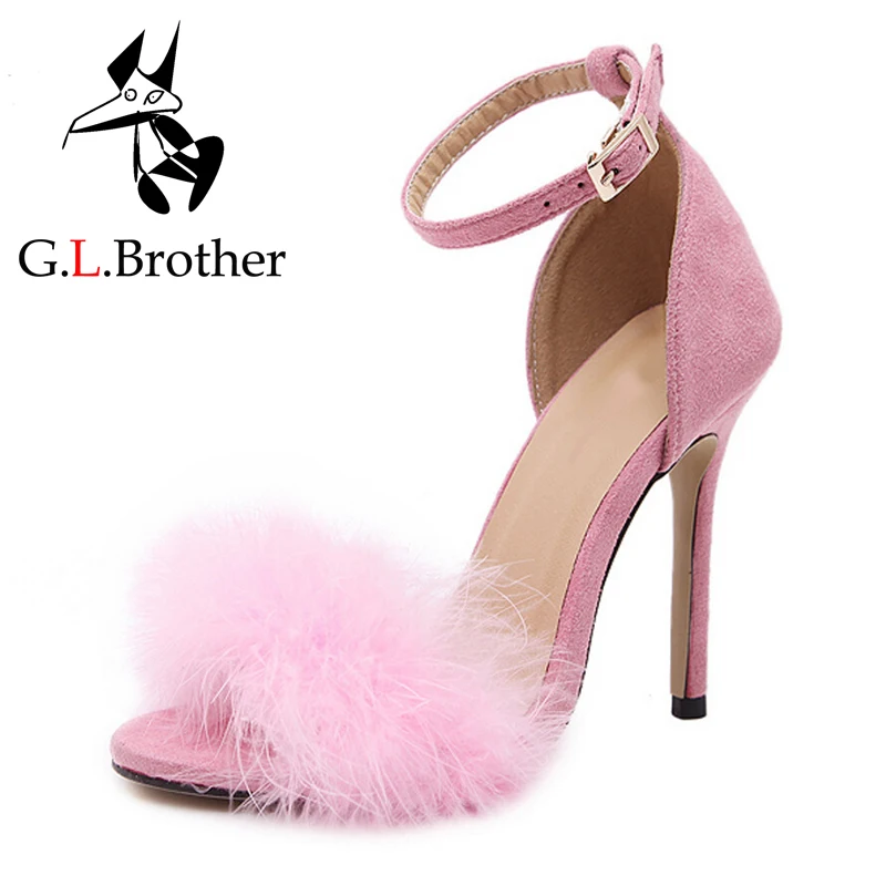 g l fur sandals heels high heel sandals shoes sandals thin g l fur sandals heels high heel sandals shoes sandals thin
