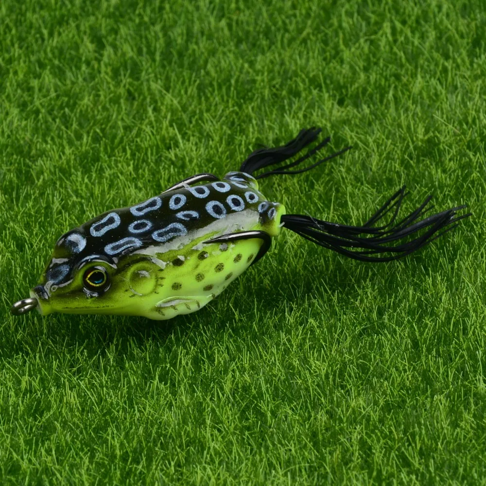 

New Arrival 5.5cm/12.5g Fishing Lures Soft Frog Artificial Swimbait Fishing Tackle 6 Color Fishing Bait