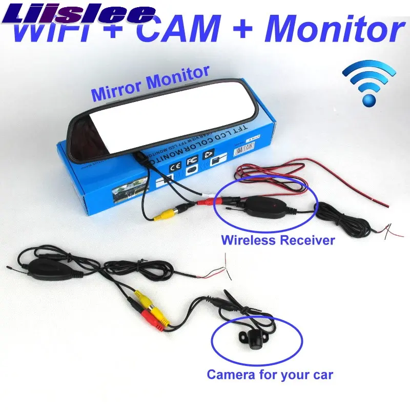 

Liislee 3in1 Special WiFi Camera + Wireless Receiver + Mirror Monitor Easy DIY Parking Rear View System For BMW 6 M6 E63 E64