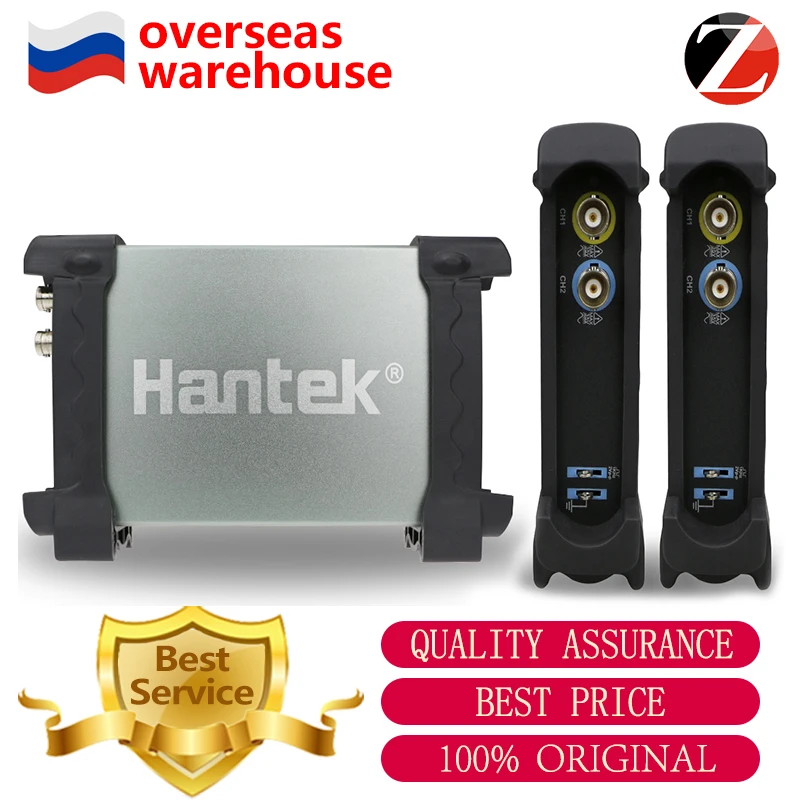Цифровой осциллограф Hantek 6022BE/6022BL Портативный Ручной с подключением через порт USB
