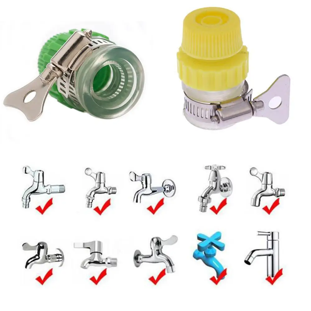 Universal Garden Hose Pipe Connector Faucet Adapter Quick Connect