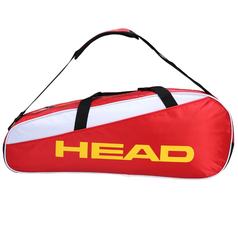 Профессиональная голова бадминтон сумка для ракеток большой емкости для 3 ракетки для бадминтона также для сквош ракетки мужские одно плечо