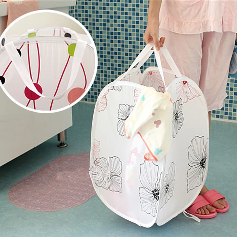 2 قطعة/الوحدة الطباعة سلة الغسيل الحمام للطي القذرة محشوة لعب صندوق تخزين ملابس سلة تعوق المنزل تنظيف أساسيات