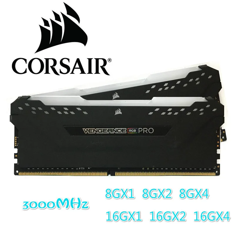 Модуль оперативной памяти CORSAIR RGB Pro DDR4 8 Гб 16 (8*2) 32 (16*2) 3000 МГц 3200 3600 DIMM|Оперативная