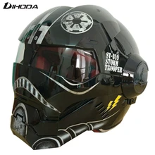 Masei Bright black Star Wars Mens womens IRONMAN Iron Man casco moto casco mezzo casco aperto del fronte del casco motocross