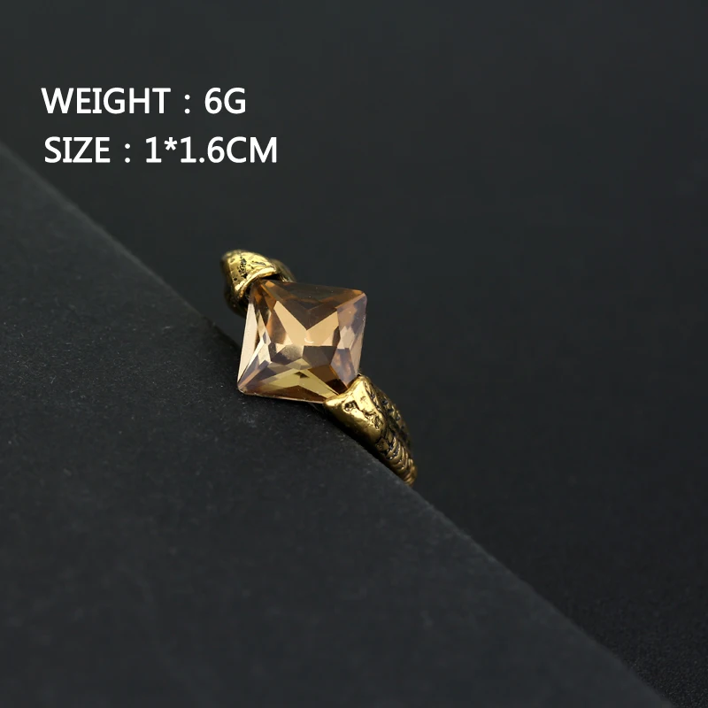 MQCHUN Horcrux Resurrection Stone Ring Deathly Hallows Rings Wizarding World Noble Cosplay Movie Jewelry