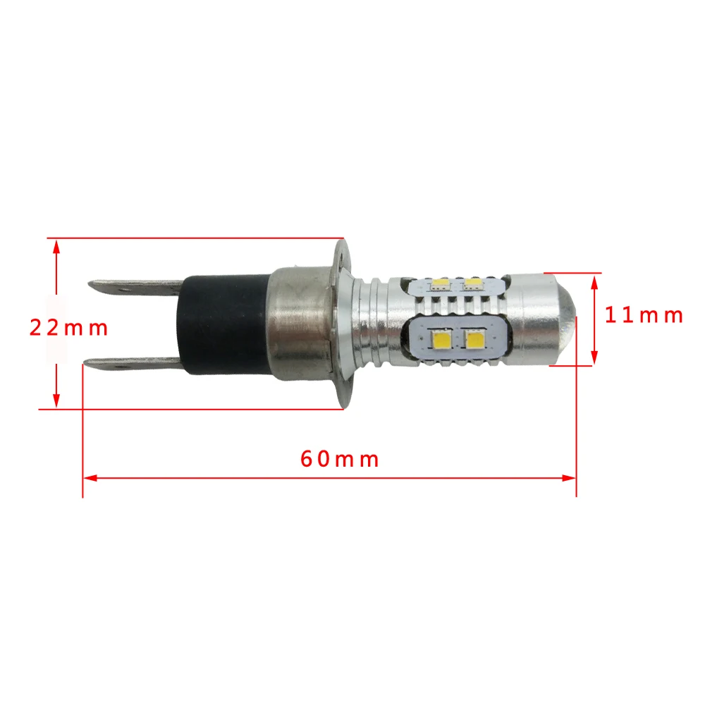 Высокая Мощность! 1 шт. H3C 2323 10 SMD СВЕТОДИОДНЫЙ противотуманные фары Дневные Фары Светильник дневного светильник лампа указателя поворота с объективом белый 12V 24V