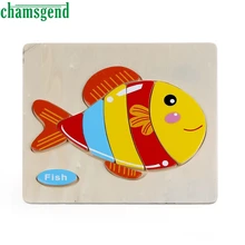 High Quality font b Wooden b font Cute Fish Puzzle Educational Developmental Baby Kids Training Toy