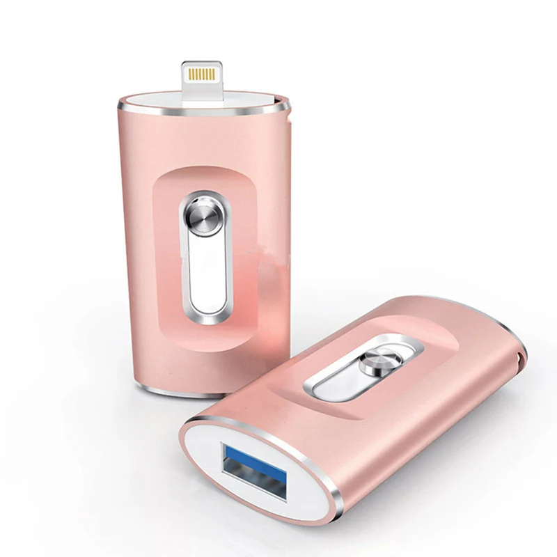 3 в 1 OTG USB флэш накопитель 32 ГБ/64 Гб/128 ГБ Кле флеш usb Гб металлический 64 memoria палка