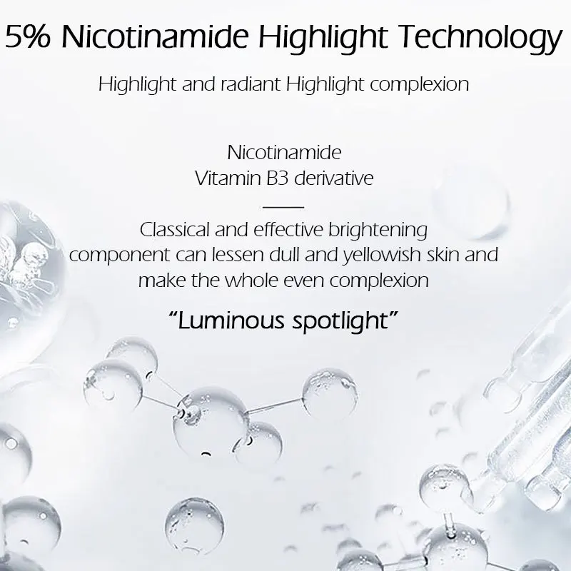 Сыворотка для лица Nicotinamide отбеливающая осветляет жидкую гиалуроновую кислоту