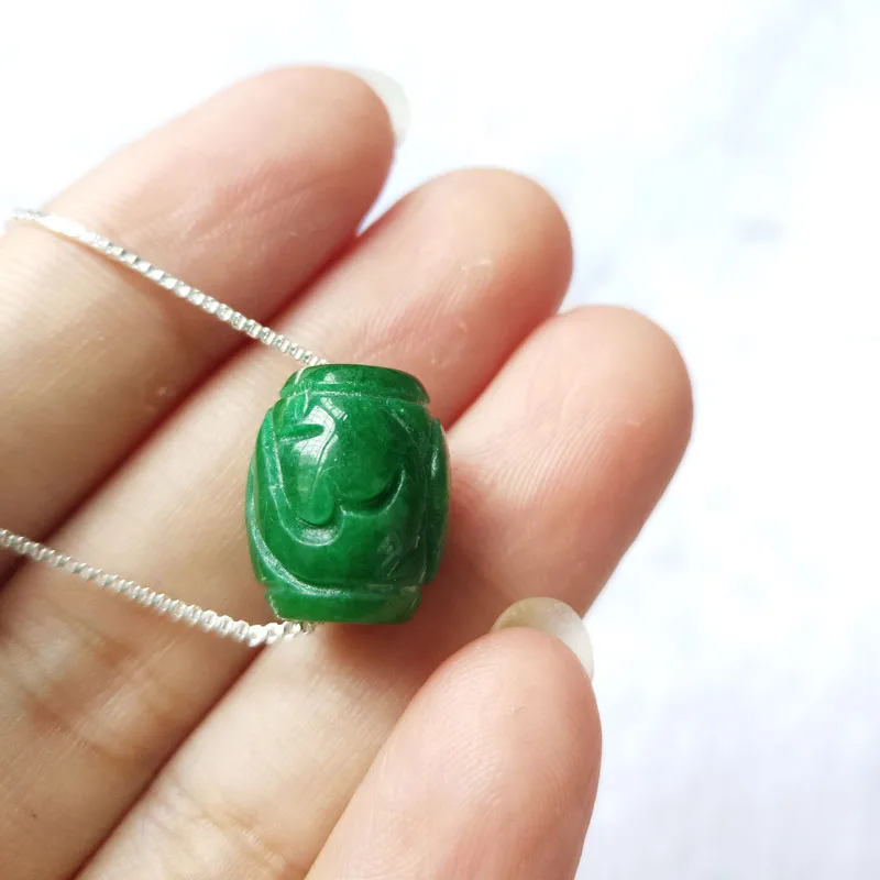 Yu Xin Yuan Новые поступления ювелирные изделия стволовых зеленый нефрит паспарту для женщин ожерелье подвески