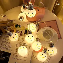 3 м 20 светодио дный s красивые Панели солнечные светодио дный Строка Светлый праздник украшения светодио дный огни Строка Милый Снеговик светодио дный лампы строка свет