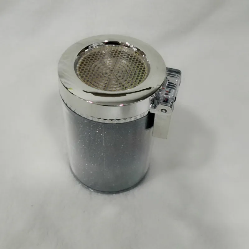 Car Ashtray with LED Light RGB Ambient Light Cigarette Cigar Ash Tray Container Trash can Portable Ashtray Auto Accessories