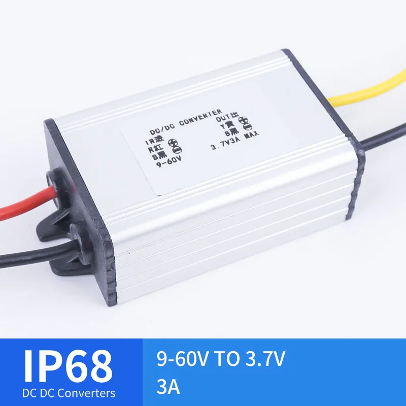 

Mini 9-60V TO 3.7V 3A Step-Down Small Aluminum Shell DC Converter Stepped DC Waterproof Converter High Quality RCNUN CE RoHS