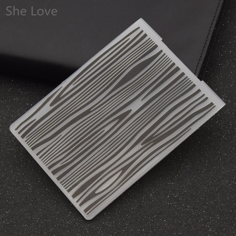 

She Love Plastic Embossing Folder Tree Lines Template DIY Scrapbooking Card Making Decoration Papercraft