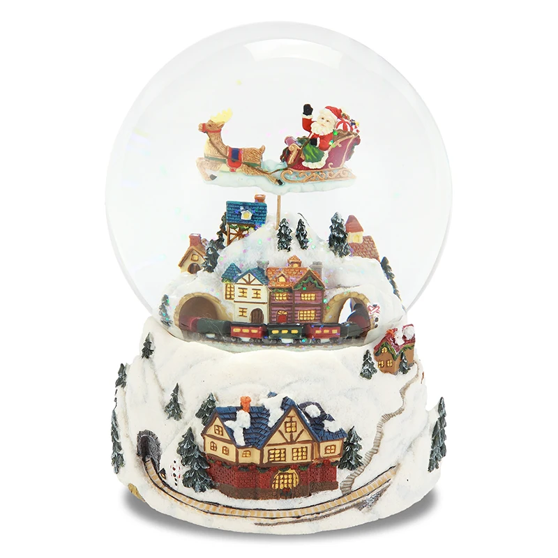 

Carrossel Music Box Music Box Of Christmas Gift Birthday Snow Mountain Crystal Ball Girl Children Send His Girlfriend A Child