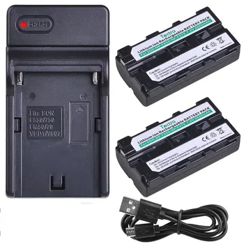 

Tectra 2Pcs 2600mAh NP-F550 NP-F570 Battery for Sony CCD-SC55 CCD-TRV81 DCR-TRV210 MVC-FD81 NPF570 NP F550 Battery+USB Charger
