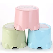 Толстый пластиковый табурет для дома, детский табурет для взрослых, малая скамья, детская обувь с рисунками, табурет, нескользящий табурет для ног