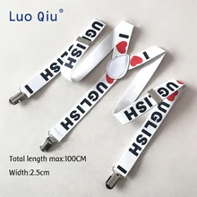 Высокое качество, мужские, женские, студенческие, унисекс, на подтяжках, эластичные, на клипсах, одноцветные штаны, джинсы, y-образная форма, регулируемые подтяжки