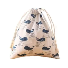Хлопок Путешествия Drawstring Tote Сумка для хранения нижнего белья игрушка сумка для хранения КИТ м
