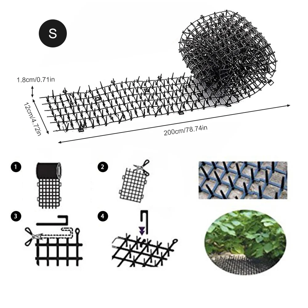Коврики для котов Экологичные пластиковые анти-коты шиповник пояс стоп животные от копания горшки сад многофункциональная защитная сетка