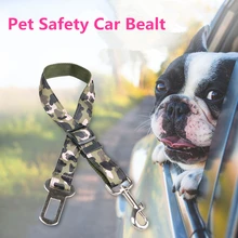 G91 Камуфляжный Регулируемый автомобильный ремень безопасности для собаки нейлоновые Домашние животные сиденье для щенка поводок ремень безопасности для машины Зажим для путешествий