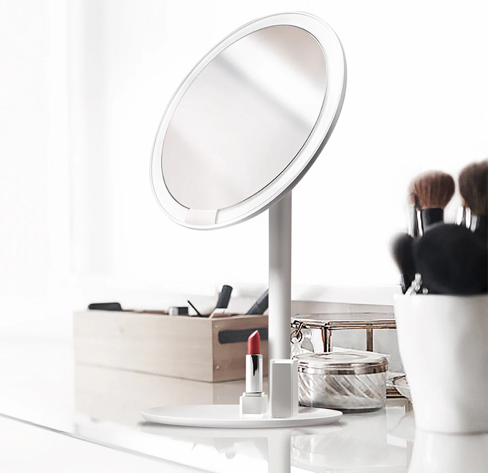 Xiaomi AMIRO AML004 Makeup Mirror Rechargeable Brightness Adjustable LED HD Makeup Daylight Mirror Mijia Makeup Mirror Cosmetics15