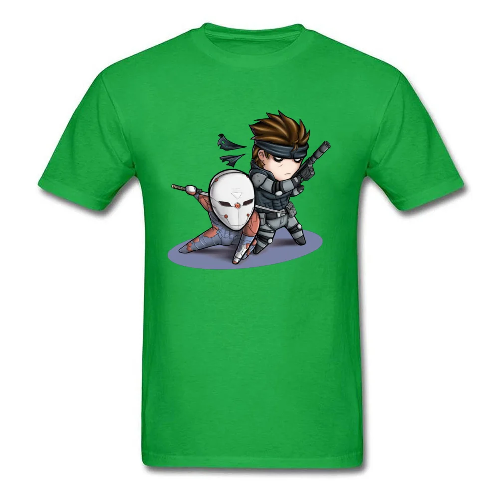 MGS1 Fox and Snake 23408 Coupons Men Top T-shirts Round Collar Short Sleeve 100% Cotton Tops Shirts Normal Tops Tees MGS1 Fox and Snake 23408 green