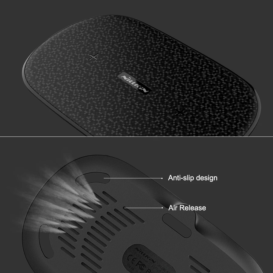 Nillkin 10 Вт Qi быстро Беспроводной Зарядное устройство с принтом «близнецы» двойной зарядного устройства для samsung Galaxy S10 5G S10+ S10e для IPhone XS Max Xr X