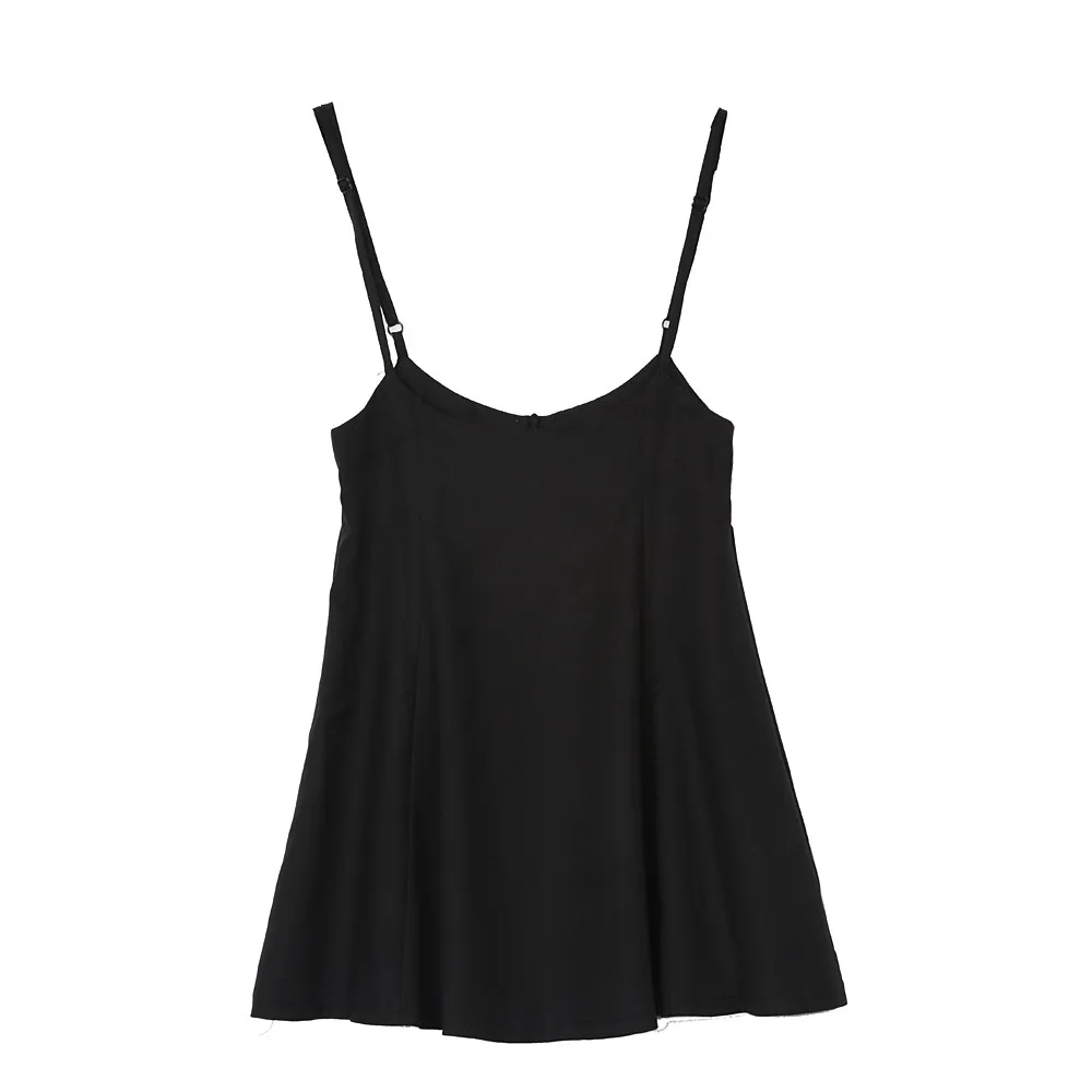 Summer women Skirts Black Suspender Skater Skirt With Shoulder Straps Pleated Hem faldas Saia etek skirt With Braces bodycon Summer women Skirts Black Suspender Skater Skirt With Shoulder Straps Pleated Hem faldas Saia etek skirt With Braces bodycon