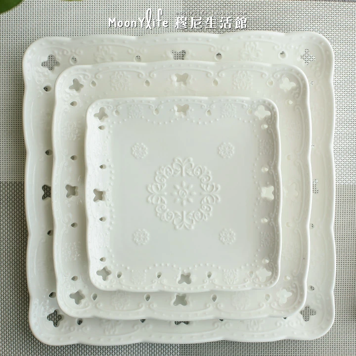 Mooney Papillon Fleurs Creux Carre Blanc En Ceramique Plat Europeen De La Dentelle Western Steak Dessert Moule A Gateau Aliexpress Mooney Papillon Fleurs Creux Carre Blanc En Ceramique Plat Europeen De La Dentelle Western Steak Dessert Moule A Gateau Aliexpress