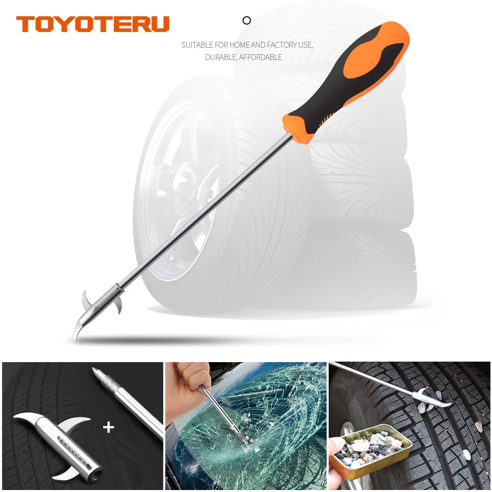 

Hot Sale Car Tire Gap Thread Stones Cleaning Hooks Car Tire Cleaning Hook Groove Stones Cleaner Car Repair Tools Auto Motorcycle