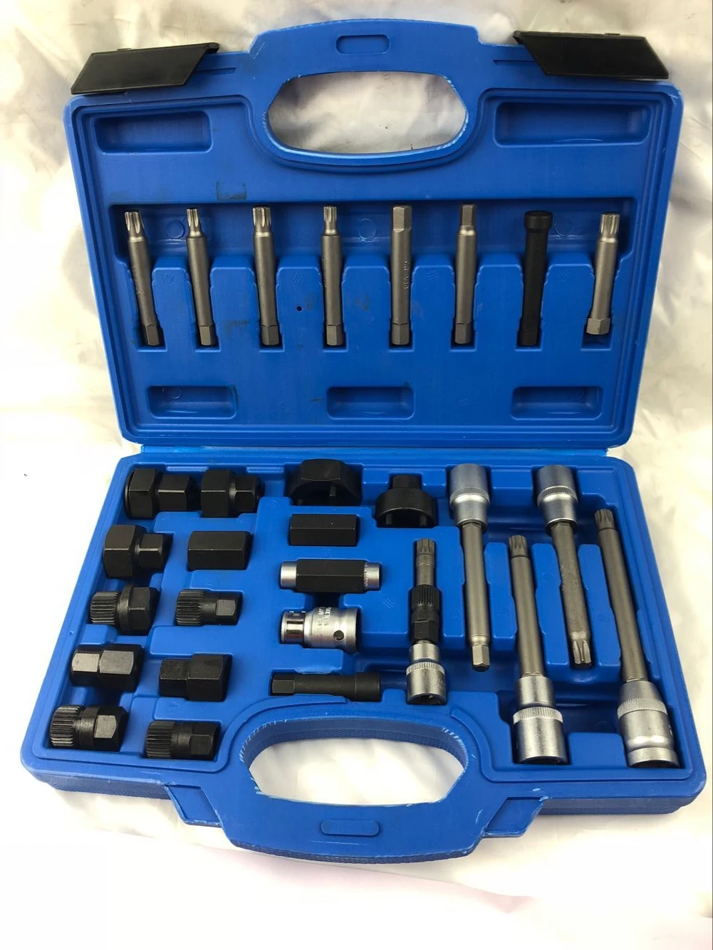 Cheap 30 Pcs/Set Alternator Freewheel Pulley Removal Tool Special Socket Belt Pulley Disassembly Set For VW Audi BMW Volvo Ford Benz