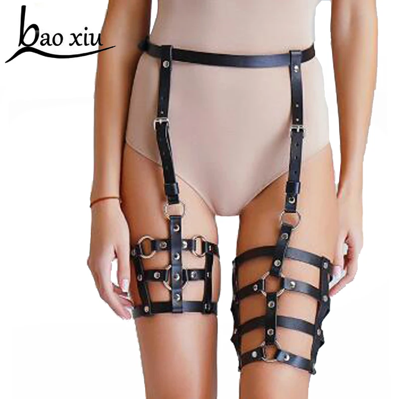 

2019 Hot sexy Punk women men Gothic Leather belt slim Body Bondage Corset Sculpting Harness Waist Belt Straps Suspenders Belt