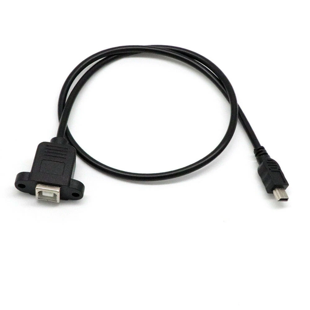 50 см Mini USB 5 Pin штекер к 2 0 B разъем гнездо для принтера панель монтажный