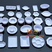 Мини кукольный домик Миниатюрный DIY кабина мини мебель модель пластиковые тарелки Посуда Столовые приборы Наборы