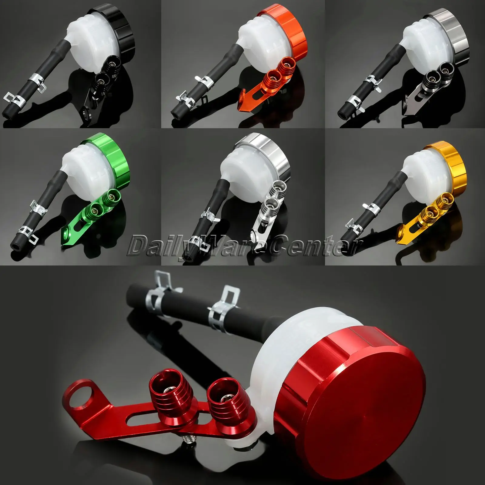 Universal Motorcycle CNC Oil Cylinders Reservoir Front Brake Clutch Tank Fluid Cup for Aprilia Honda Kawasaki Suzuki Yamaha KTM
