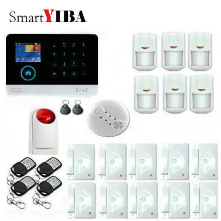 SmartYIBA 3G WCDMA WIFI Home Burglar LCD Touch Screen font b Alarm b font Panel Home